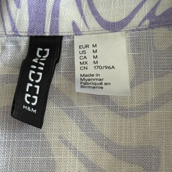 DIVIDED for H& M Buttons down short sleeves shirt size M - Picture 3 of 5
